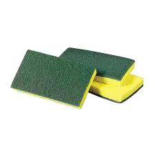 fibra verde con esponja